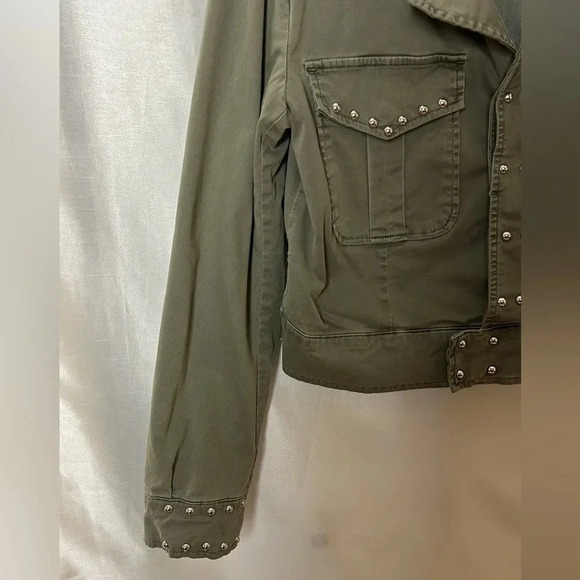 Hudson Jeans Olive Studded Jacket - Picture 4 of 12